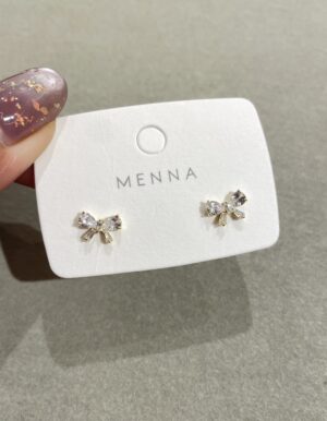 Gold Plated Bow Studs