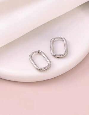 Silver Stainless Steel Hoops