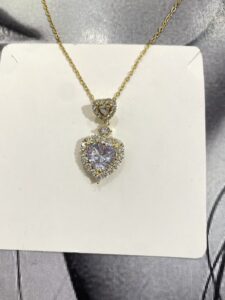 Full Stone Heart Necklace