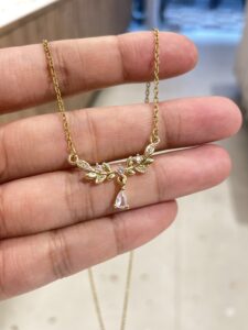 Leaf Drop Necklace